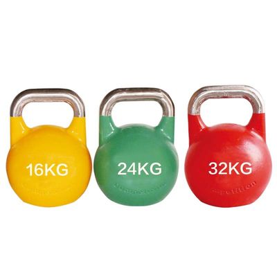 Steel Weight Iron Gym Kettlebell ยางเคลือบสี 52kg Crossfit Training