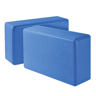 Non Toxic Blue Yoga Block ซิลิโคนบำบัดด้วยถั่วลิสง Vibrating Eva Foam 9in