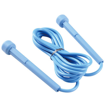 สายเหล็กกีฬาความเร็วถ่วงน้ำหนักกระโดดเชือก Pvc Jumping Rope สีน้ำเงิน